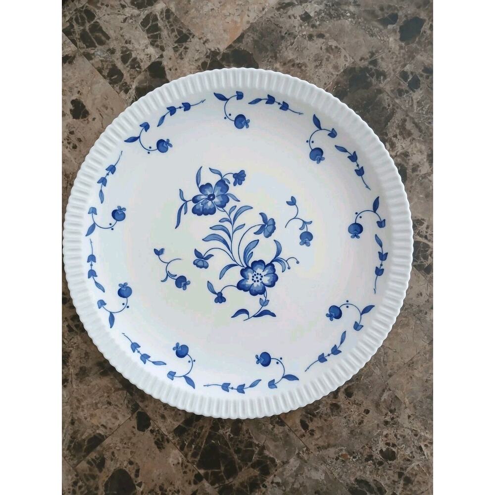 Syracuse China NANTUCKET 10" Dinner Plate Blue White Floral Cottage‎ Replacement